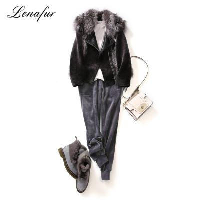 China New Arrival Soft Sheepskin Lamb Fur Coat Sheepskin Leather Jackets Sheepskin Sheep Fur Coats for sale