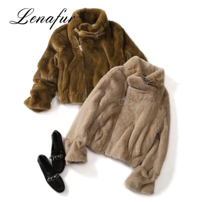 China Luxury Woman Mink Fur Coat Cheap Competitive Prices Anti-Shrink for sale