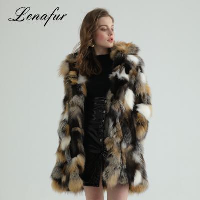 China China Soft Goods Import Long Coat Ladies Fox Fur Winter Jacket for sale