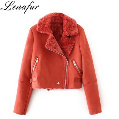 China Woolen Warm Anti-Shrink Artificial Faux Fur Women Coat Jacket Winter Quality Female Jacket New for sale