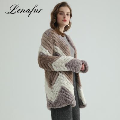 China China Soft Hot Sale Design Italian Fur Coats Knitting Plus Size Ladies Coat for sale