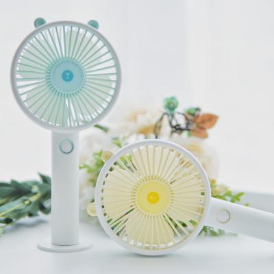 China Cooling beautiful 313 handy portable with USB rechargeable battery kc desktop fan Mini Bear USB handheld fan for sale