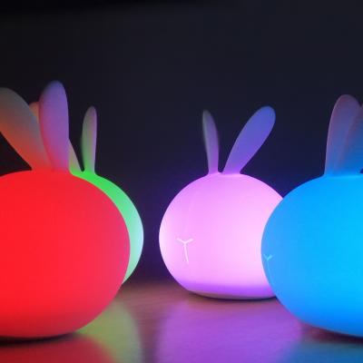 China European 302 Sensor Silicone Mini LED Animal Table Lamp Children's Table Lamp For Kids Night Light for sale