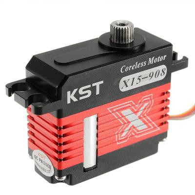 China Digital KST X15-908 9.2kg Mini Cyclic Coreless HT Servo Servo For RC Helicopter Servo Motor Robot UAV Hobby Education for sale