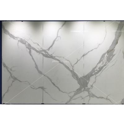 China Modern Hotel Gres Large Size Large Format Tile Luxury White Thin Porcelain Wall Tiles for sale