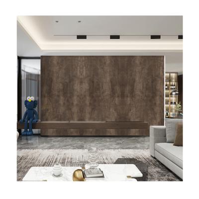 China Europe Style Brown Baldosas Porcelain Tile Ultrathin Tile Agglomerated Stone Slab for sale