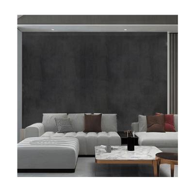 China Large Format Modern Black Decorative Ultrathin Porcelain Slabs Wall Tiles for sale