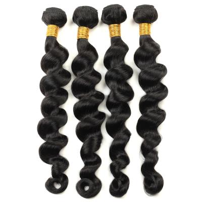 China Wholesale 100 Bundles Loose Deep Virgin Brazilian Hair Natural Hair Extension , Raw Virgin Indian Hair for sale