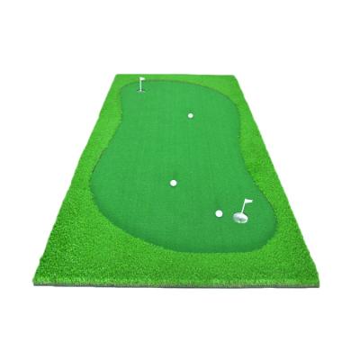 China Effective Golf Training Machines Indoor/Outdoor Real Artificial Grass Simulator Like Home Or Office Golf Putting Trainer Synthetic Golf Mat for sale