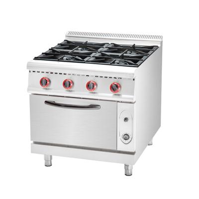 China Commercial hotel kitchen equipment gas stove with 4burner professional gas oven gas kitchen chain hotel restaurant equip 920*1020*1080mm for sale