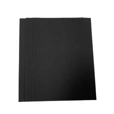 China Hot Selling Rigid Black Chipboard Quality Waterproof Laminated 2mm Black Color Cardboard for sale