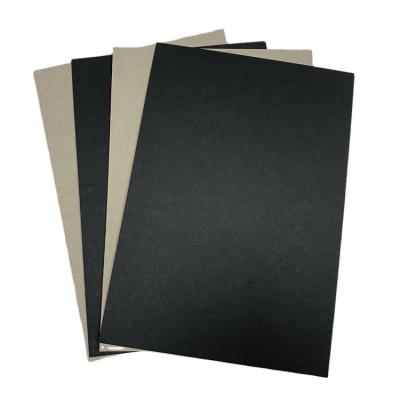 China One side anti-curl hard black with gray back board quality black color paper for packing for sale