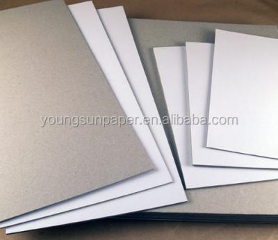 China Antibend Coated White Top Coating 1200g 800g Gray Board Gray Board for sale