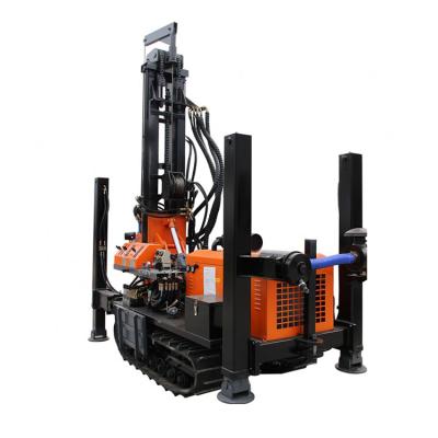 China Crawler type pneumatic high efficiency water well drilling rig 180 meter water well drilling rig for sale for sale