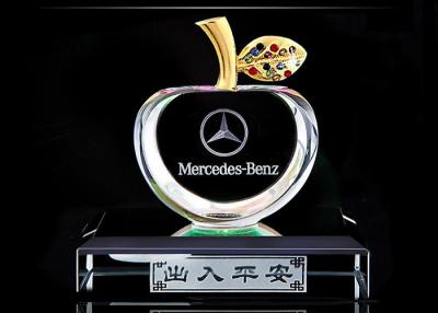 China Automobile Perfume K9 Crystal Glass Ornament Crafts With Custom Engraving Logo for sale