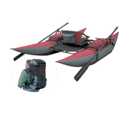 China Aluminum+PVC Wholesale PVC Inflatable Pontoon Boat For Fishing for sale