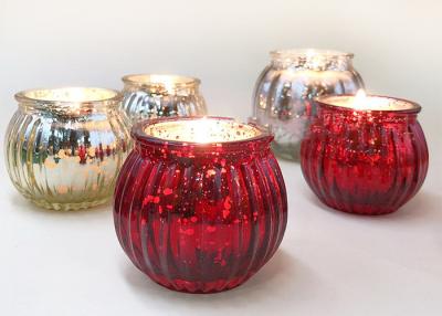 China Christmas Gold Electroplated Candle Jar Candle Glass Jar For candle for sale