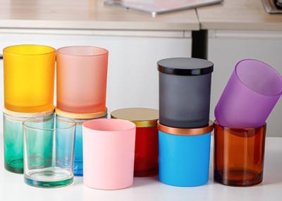 China Custom Unique Modern Luxury Candle Jar With Lid Custom Empty Candle Container Glass Jars Luxury for Candle Making for sale