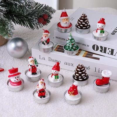 China Birthdays Christmas Candle Set Wholesale DIY Candle Ornaments Christmas Decoration Atmosphere Candle Lights for sale