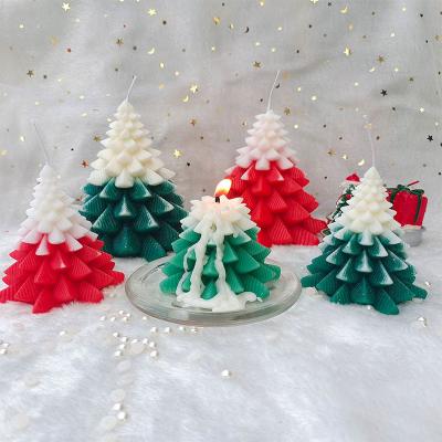 China New Art Candle Christmas Candles Wholesale Scented Candles Birthdays Design Soy Wax Christmas Tree for sale