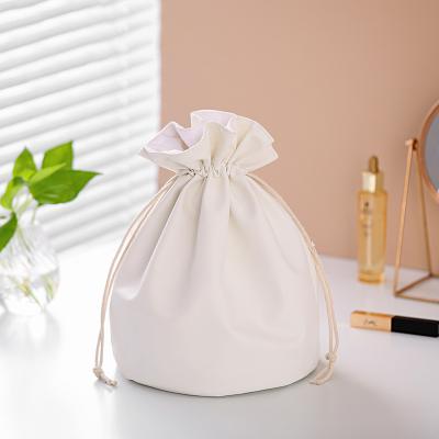 China Portable Drawstring Makeup Bag Easy Access Durable and Stylish Toiletry Bag Foldable Travel Cosmetic Bag for sale