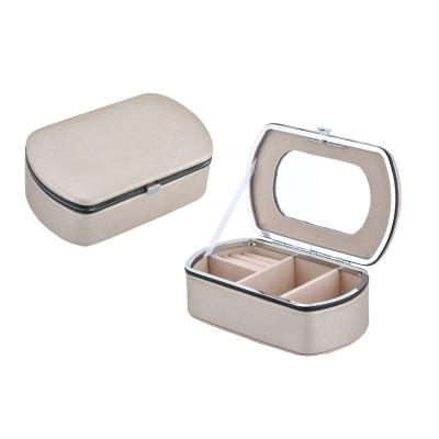 China Multifunctional Ring Necklace Jewelry Storage Box Portable Storage Portable Earrings Jewelry Box for sale