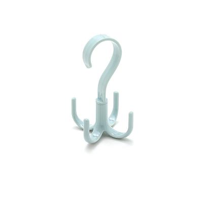 China Wind Resistant Plastic Hanger 4-Claw Revolving Adjustable Multi Use Bag Shoe Scarf Hangers for sale