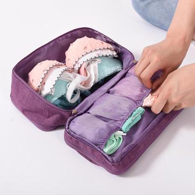 China Multifunctional Folding Women Travel Portable Cosmetic Pouch Cosmetic Pouch Packing Underwear Bra Underwear Storage Bag Waterproof for sale