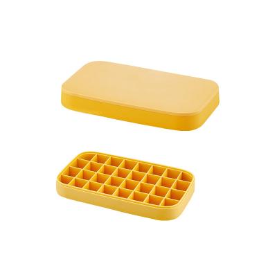 China Sustainable Homemade Ice Tray Mold BPA Free 32 Cavities Silicone Ice Cube Trays for sale