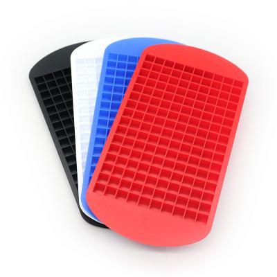 China Mini 160 Grids Silicone Viable Direct Tray Silicone Ice Cube Food Grade Mold for sale