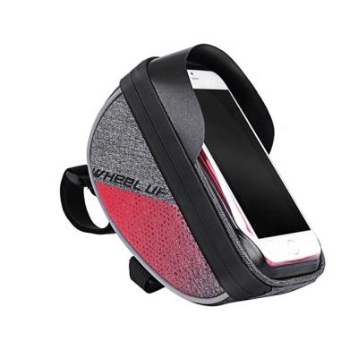 China High Capacity / Sensitive WHEEL UP 6.0 Inch Touch Screen Mobile Phone Bag Handlebar Bicycle Recycling Bag for sale