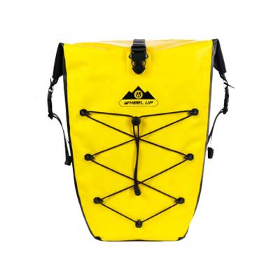 China Waterproof IPX5 WHEEL UP 25L PVC Waterproof Rack Cycling Panniers Bike Travel Pannier Bag for sale