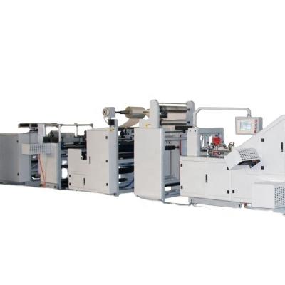 China food & Beverage Plant ZNS-350 Machinery Paper Product V-Bottom Hand Holding Paper Bag Making Machine With Flexo Printing Machine Bag for sale