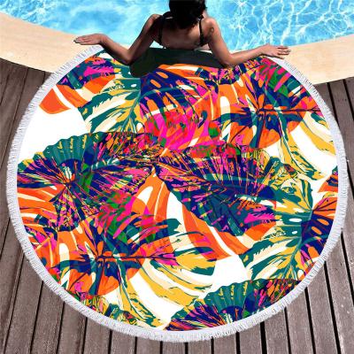 China Hot Selling Fashion QUICK DRY Sheets Design Round Microfiber Beach Towel Ready For Ship for sale