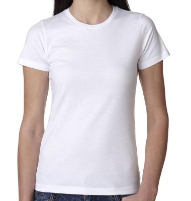 China Color Breathable Casual Spandex Plain Textile Crew Neck Soft Cotton T Shirts For Women for sale