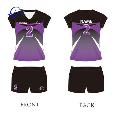 China Wholesale Soft Sleeve Volleyball Women Youth Volleyball Uniforms Sublimation Custom Short Tank Tops for sale