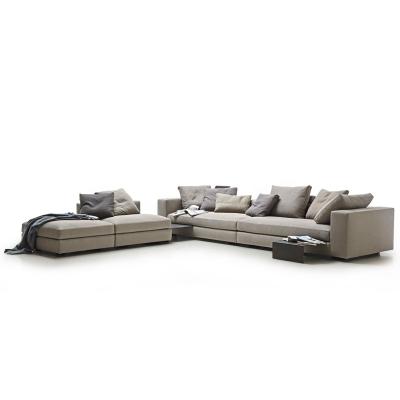 China Sectionals style Italian sofaset adjustable corner smart sofa leather living room home sofa set (Other) furniture couch for sale