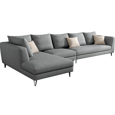 China Supply Custom Fabric Or Leather Fabric Nordic Style Black Sectional Combination 2019 Simple Modern U Shape Sofa Modern Design New 7 Seater Sofa Set for sale