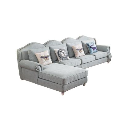 China (Other) Factory Outlet Adjustable Hot Selling Antique Tufted Back Home Furniture Design Sofa Lobby Hotel Fabric Sectional Sofa Set for sale