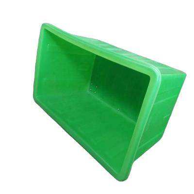 China Safety Duarble portable rectangular open top aquaculture farming100litre plastic fish tub tank for sale for sale