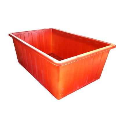 China Life Long Seivice LLDPE Durable Square Plastic Food Grade Aquarium Rectangular Fish Tubs Plant for sale