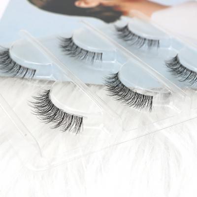 China Faux 3d Long New Natural Mink False Eyelashes With Private Label Packaging for sale