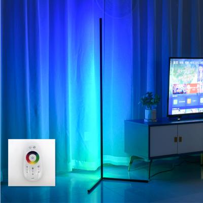 China Dropshipping Minimalist Modern Minimalist Nordic Minimalist Dreamy Color Bulk Multicolor RGB Vibrant Colorful Rainbow Led Corner Floor Lamp for sale