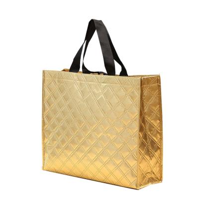 China Large Tote Bag Customized Color Embossing Recycled Waterproof Nonwoven for sale