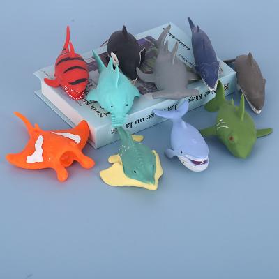 China TPR Children Swimming Beach Bath Role Playing Boys And Girls Animal Toys Wild Life Marine Rubber Series Toy Animal 3-18 Years Old for sale