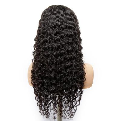 China Wholesale Water Wave 32 Inch Water Wave Wigs 4*4 Lace Front Wigs Real Brazilian Human Hair Pre Plucke Wig With Baby Hair for sale