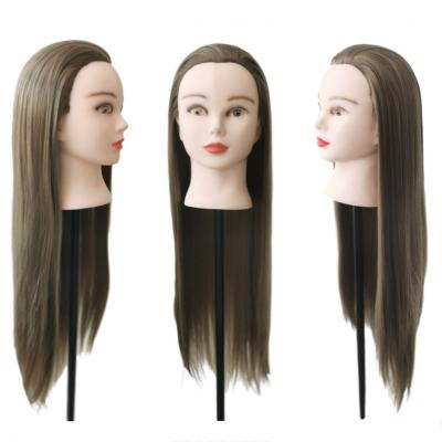 China With Synthetic Hair 60cm Female Mannequin Head Wholesale Cheap Doll Head Mannequin Wig for sale