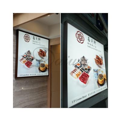 China High Quality Cheap Customized Acrylic Face Light Box With PVC Face Frame Advertising Light Box Customize Square for sale