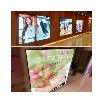 China Poster Frame For Restaurant&cinema Marketing Products Led Advertising Light Box Aluminum Frame Tempered Glass Light Boxes Customize Square for sale