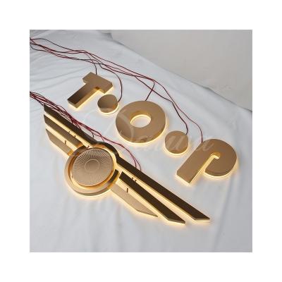 China Other China Made Cheap Price Led Letter Sign Lit Acrylic Sign Led Letter Signage Half-Lighting Side-Bed Signs for sale